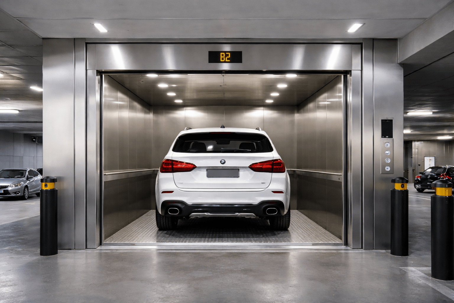 Car Lift 9000 CE by VDMIL Group India designed for safe and efficient vertical vehicle transportation in residential and commercial buildings