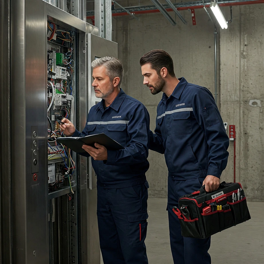 kv service service technician in elevator shaft 1920x1080 rgb image w900 h550 (1)