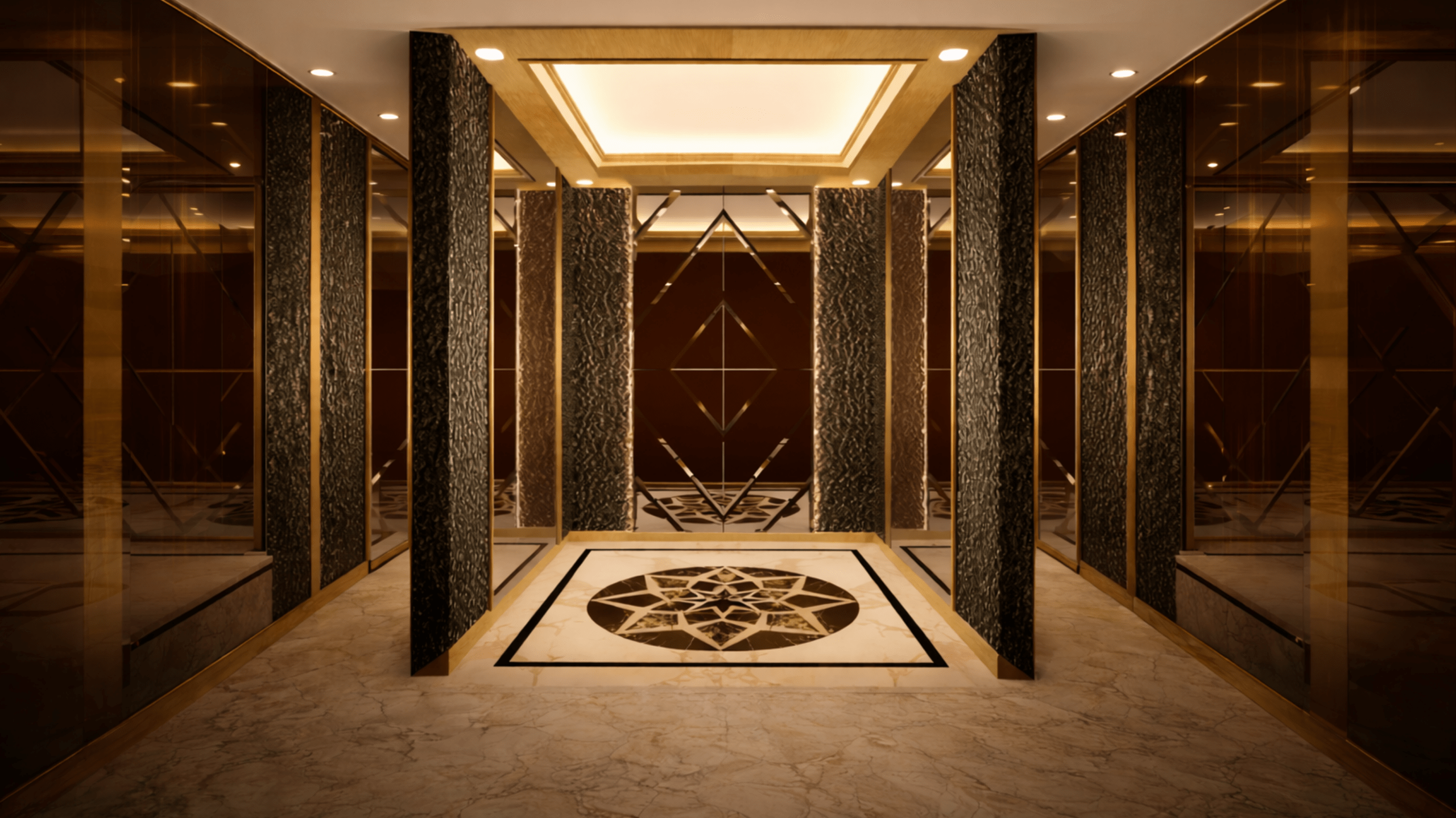 Luxurious Elevator Lobby
