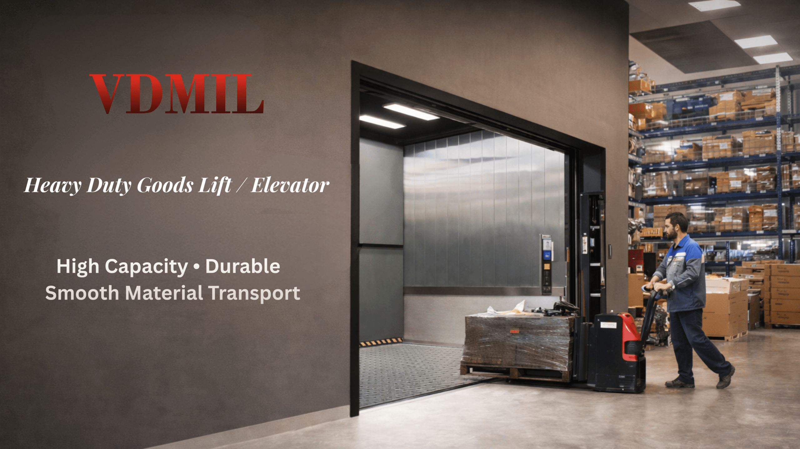 VDMIL Heavy Duty Goods Lift