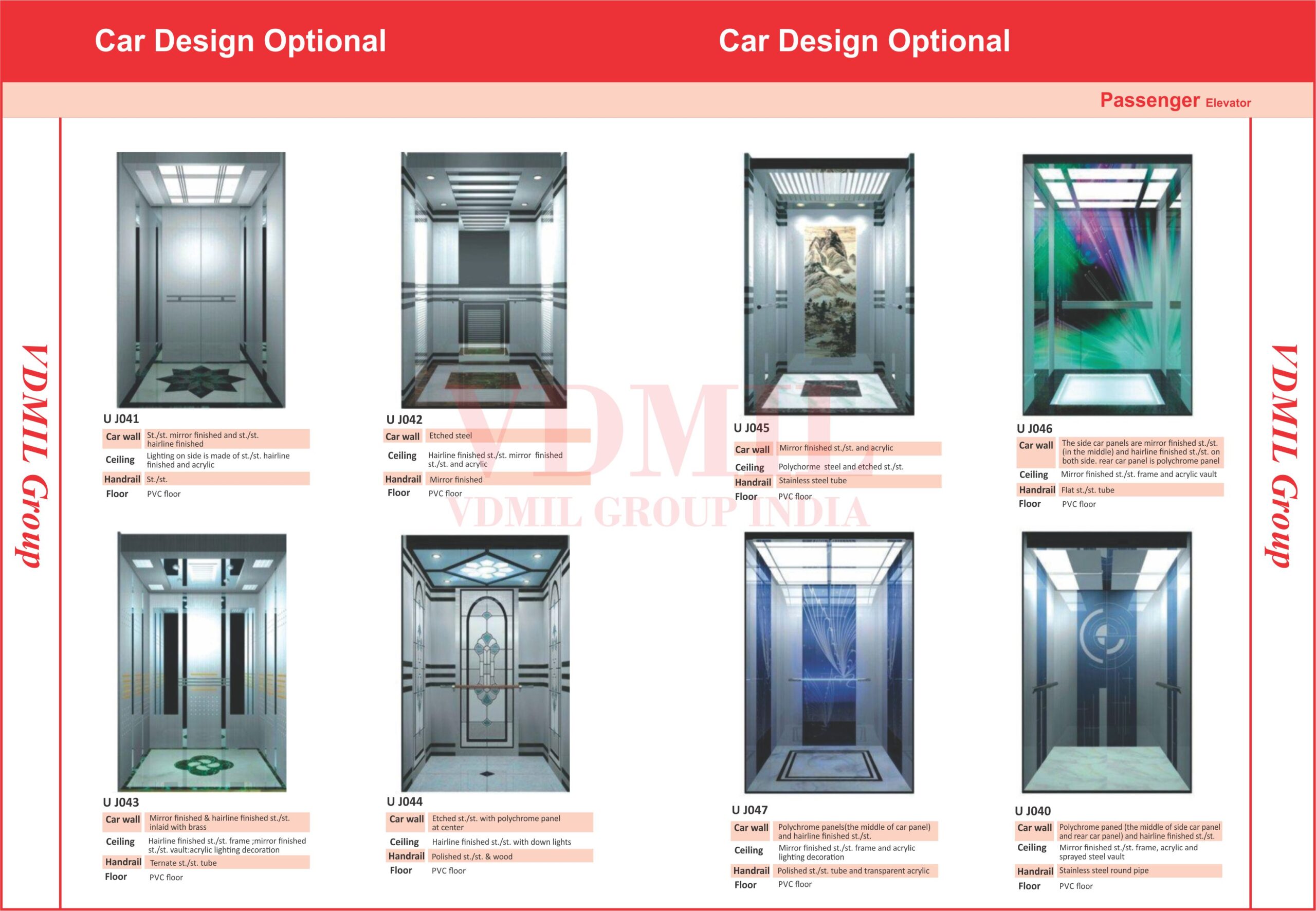 Elegant Commercial Style Lift Cabin